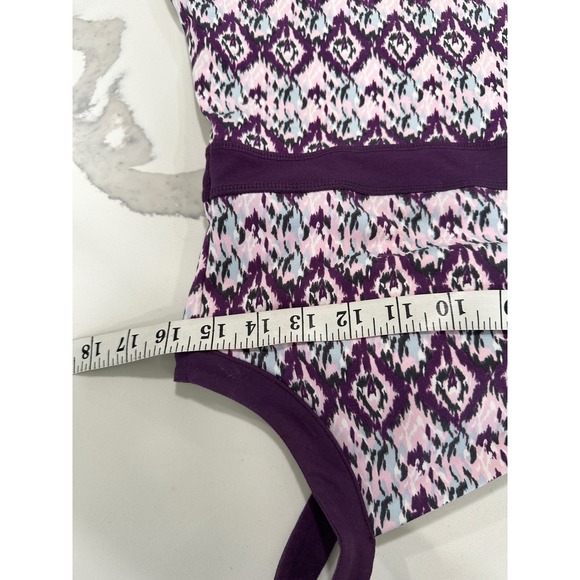 Soybu Purple‎ Print Dress Criss Cross Back Casual Sundress Medium - Picture 5 of 6